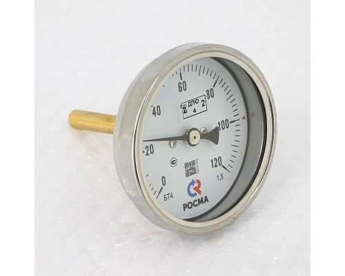 Термометр Росма БТ- 41.211 80/64 (1/2", 0-120'С, 1,5)