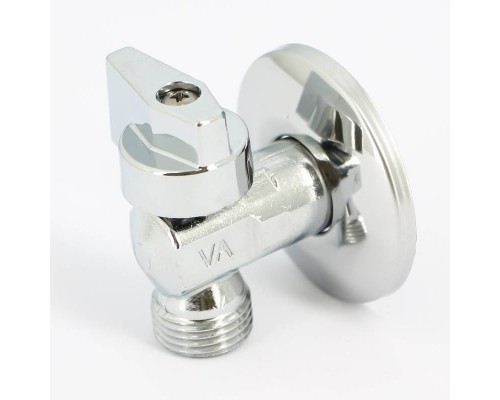 Кран шаровой НН UNI-FITT 1/2" для подкл. бачков / смесителей хром