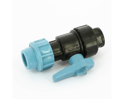 Кран шаровый компрессионный Unidelta 20x1/2" для труб ПНД полипропилен PP-B