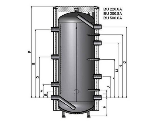 Теплоаккумулятор NIBE BU 500.8
