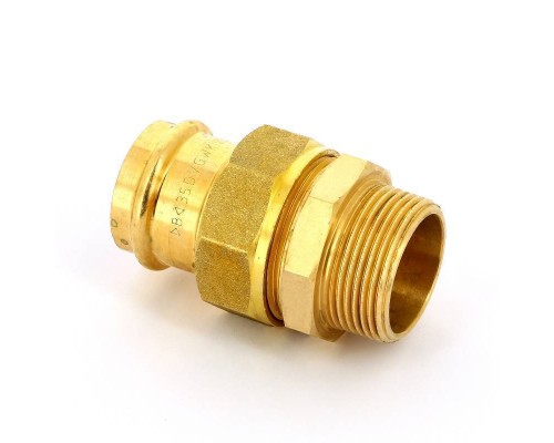 Муфта пресс-Н IBP 35 х 1 1/4" с разъемным соединением бронза Муфта пресс-Н IBP 35 х 1 1/4" с разъемным соединением бронза