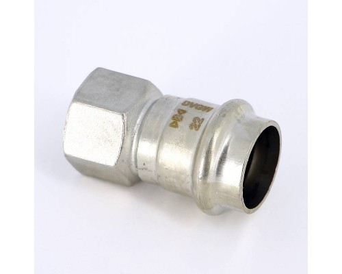 Муфта В-пресс IBP 22 x 1/2" нерж.сталь Муфта В-пресс IBP 22 x 1/2" нерж.сталь