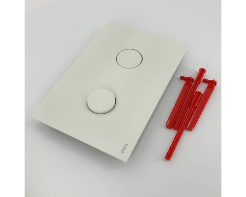 Кнопка смыва Alcaplast Dot.Dot, белый матовый