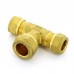 Тройник В никелированный TIEMME 1/2"x3/8"x1/2"