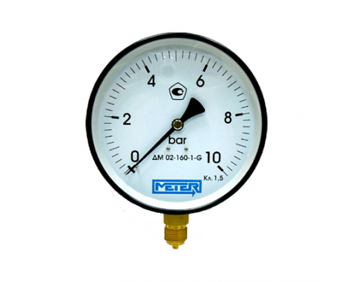 Манометр рад ДМ02-160 0-1,6МПа(0-16бар)Дк160 G1/2" Метер