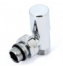 Вентиль ручной Carlo Poletti New-Smart угловой НН 1/2" х М24 х 19 хромированный