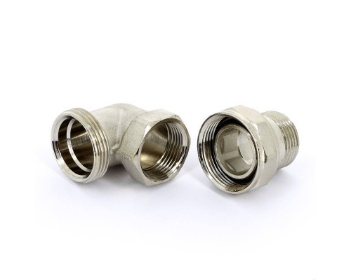 Разъемное соединение НВ никелированное с прокладкой O-ring UNI-FITT 1/2" угловое Разъемное соединение НВ никелированное с прокладкой O-ring UNI-FITT 1/2" угловое