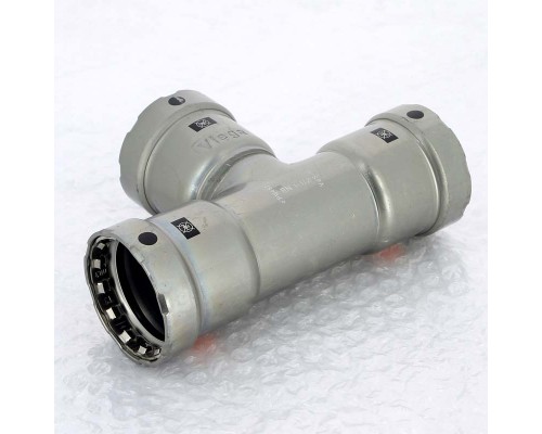 Тройник пресс оцинкованная сталь Megapress VIEGA 1"1/2x1"1/2x1"1/2