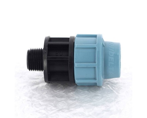 Муфта обжим-Н для труб ПНД UNIDELTA 20x1/2" Муфта обжим-Н для труб ПНД UNIDELTA 20x1/2"