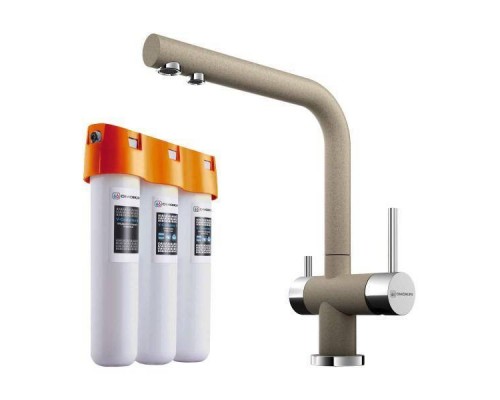 Комплект Omoikiri ВОДООЧИСТИТЕЛЬ PURE DROP LITE СМЕСИТЕЛЬ NAGANO CA, карамель|4217.8028 Комплект Omoikiri ВОДООЧИСТИТЕЛЬ PURE DROP LITE СМЕСИТЕЛЬ NAGANO CA, карамель|4217.8028
