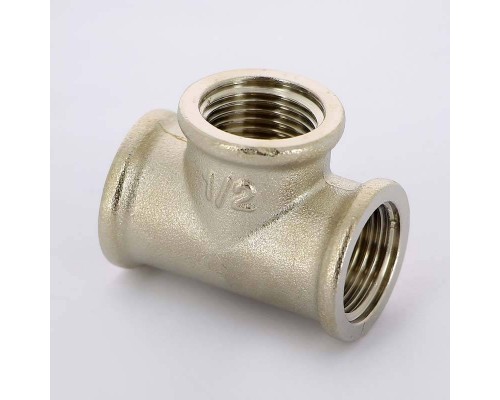 Тройник В никелированный UNI-FITT 1/2" Тройник В никелированный UNI-FITT 1/2"