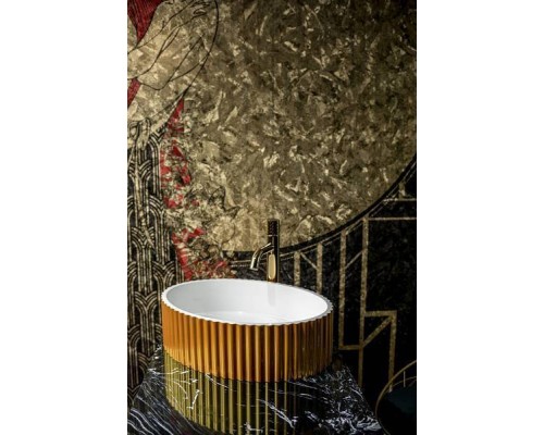 Boheme Monaco Раковина мебельная овальная 50х35х14h см, цвет: gold 878-G