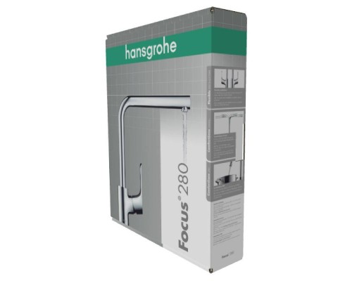 Кухонный смеситель HansGrohe 280 HG Focus однорычажный хром Кухонный смеситель HansGrohe 280 HG Focus однорычажный хром