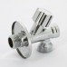 Вентиль НН 1/2"х3/4" Uni-Fitt для подключения стиральных машин с фильтром, хромированный, рукоятка пластик