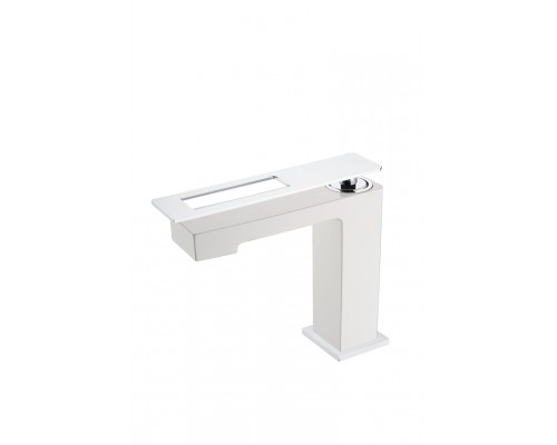 Boheme Q Смеситель для раковины на 1 отв., без дк, длина излива 13,2 см, цвет: white/chrome 141-WCR