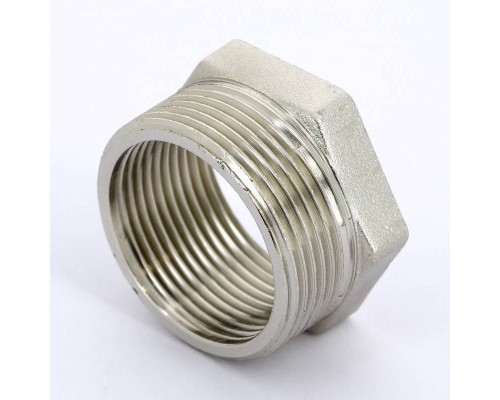 Футорка НВ никелированная UNI-FITT 1"1/4x1"1/2 Футорка НВ никелированная UNI-FITT 1"1/4x1"1/2