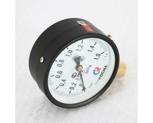 Манометр Росма ТМ-510 P.00 100/16 (1/2", 0-16 бар, 1,5) радиальный