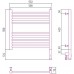 Сунержа Богема 3.0 Полотенцесушитель электрический 50x50h, прав., цвет: мат. шампань 022-5805-5050