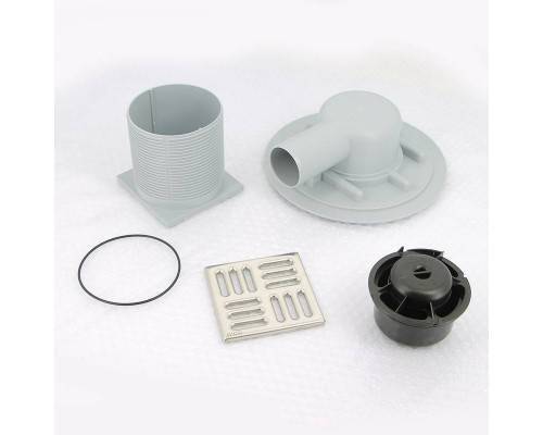 Трап Alcaplast 105 х 105 мм H=88-174 мм выпуск 50 мм нерж. cталь Трап Alcaplast 105 х 105 мм H=88-174 мм выпуск 50 мм нерж. cталь