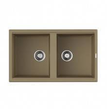 Omoikiri Tedori 86-2-CH Кухонная мойка Tetogranit 86x51 см, цвет: шампань 4993929