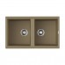 Omoikiri Tedori 86-2-CH Кухонная мойка Tetogranit 86x51 см, цвет: шампань 4993929