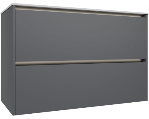 Allen Brau Activity Тумба под раковину 100x46x66,2 см, цвет: платина/олива 1.34014.PGM