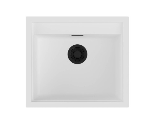 Omoikiri Sintesi 57-WH Кухонная мойка Artceramic 57x50 см, цвет: белый 4997141