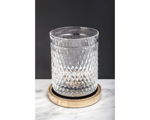 Boheme Murano Cristal Стакан настольный, стеклянный полупрозрачный, цвет: gold 10218 Boheme Murano Cristal Стакан настольный, стеклянный полупрозрачный, цвет: gold 10218