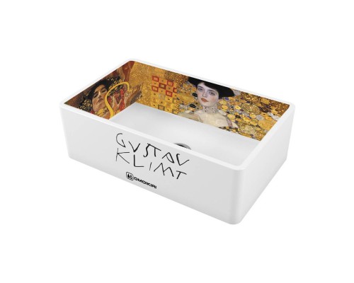 Omoikiri Mikura 76-Klimt Кухонная мойка Natceramic 76x46 см, цвет: белый 4993022