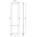 Allen Brau Infinity Полотенцесушитель электрический 44x6,6x180h см, цвет: черный 00305023