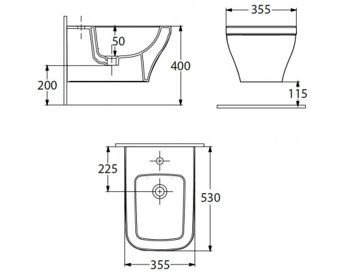 Allen Brau Infinity Биде подвесное 35,5x53x28,5h см, цвет: белый 4.21014.20 Allen Brau Infinity Биде подвесное 35,5x53x28,5h см, цвет: белый 4.21014.20