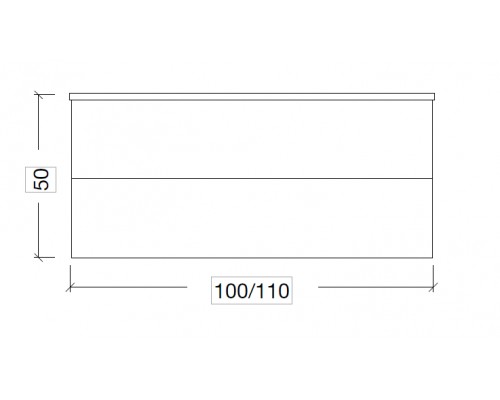 Armadi Art Neoart Тумба подвесная 100х50х48h см, цвет: темное дерево 831-100-BW