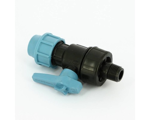 Кран НВ Unidelta 1/2" для труб ПНД полипропилен PP-B