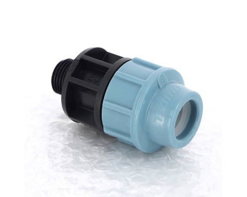 Муфта обжим-Н для труб ПНД UNIDELTA 20x1/2" Муфта обжим-Н для труб ПНД UNIDELTA 20x1/2"