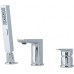 Allen Brau Infinity Смеситель на борт ванны на 3 отв., излив 12,1 см, цвет: хром 5.21008-00