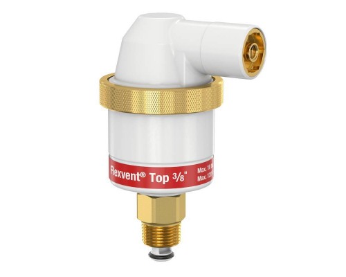Воздухоотводчик автоматический Flamco поплавковый Flexvent Top float vent 3/8" белый