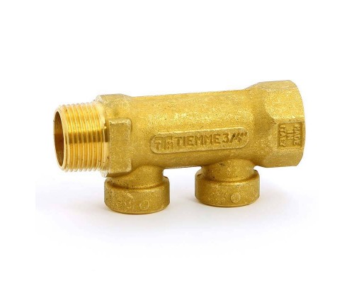 Коллектор НВ 3/4" TIEMME 2 выхода 1/2"В 36мм
