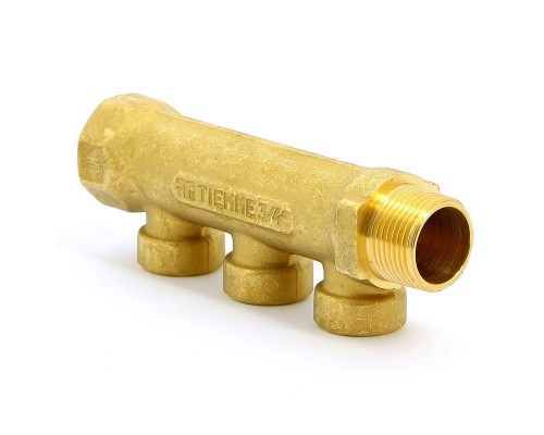 Коллектор НВ 3/4" TIEMME 3 выхода 1/2"В 36мм