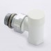 Вентиль обратный Carlo Poletti Compact угловой НВ 1/2" цвет белый