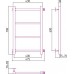 Стилье Версия-КБ Полотенцесушитель водяной для ГВС 47,5x70h см, цвет: без покрытия 00630-6040