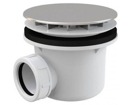Сифон д/поддона h=84мм 1 1/2"x90/40 хром Alca A49CR