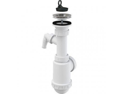 Сифон мойки бут 1 1/2"x40/50 отв нерж/сетка Alca A441P