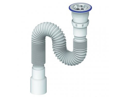 Сифон умыв гофр 1 1/2"x40/50 L=300-800мм нерж/сетка Unicorn D220 Сифон умыв гофр 1 1/2"x40/50 L=300-800мм нерж/сетка Unicorn D220