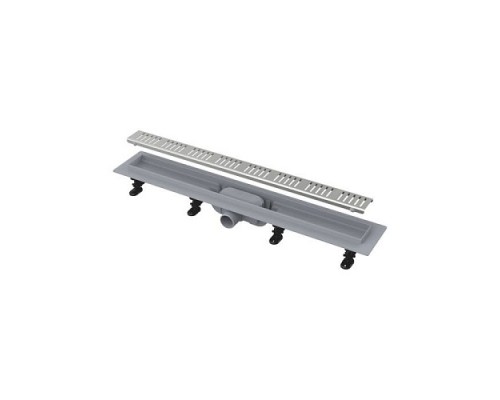 Лоток душев гор/вып комб/затв Дн40 850х60 нерж/реш Alca AG100401850 Лоток душев гор/вып комб/затв Дн40 850х60 нерж/реш Alca AG100401850