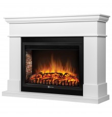 Каминокомплект: Очаг Electrolux EFP/P-3020LS N, портал California 30, белый