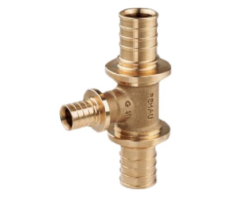 Тройник REHAU с уменьшенным боковым проходом 25-16-25 RX+, бронза