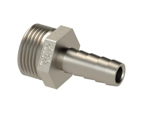 Штуцер (елочка) НР наружная резьба d 1/2" х 12 латунь (25152) уп 10 шт