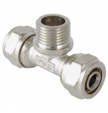 Тройник обжимной с НР 32*1"наружняя резьба (Valtec)