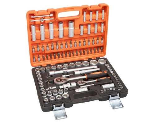 Набор инструментов P.I.T. MaxPiler MXT-108-SET (108 предметов, 1/2" и 1/4", CrV)