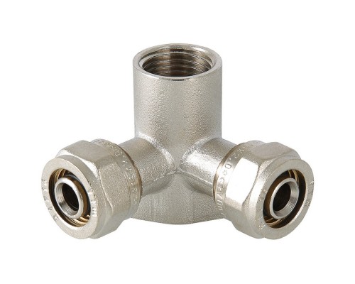 Тройник обжимной с креплением ВР 20*1/2" внутренняя резьба (Valtec) VTm.334